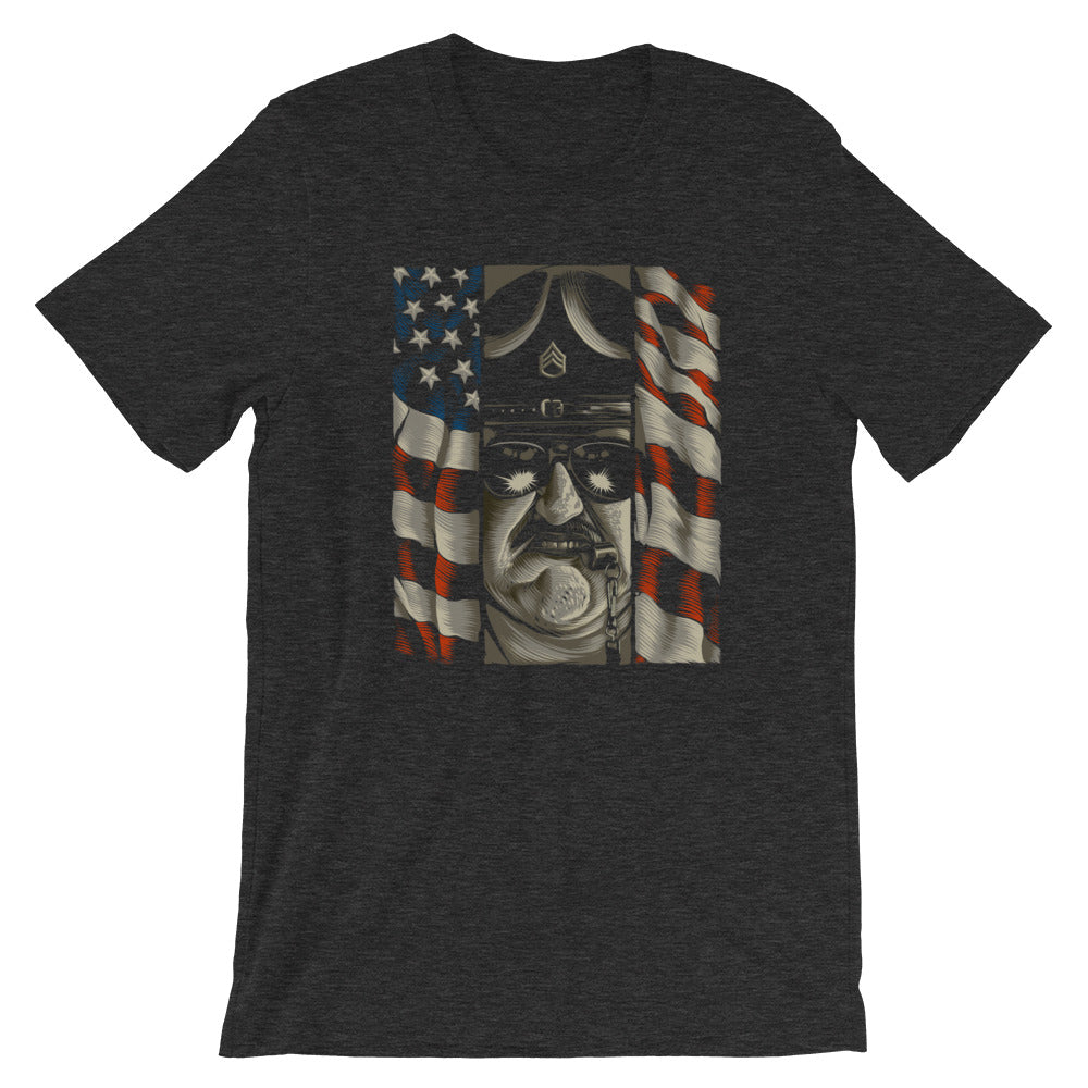 [Color:Dark Grey Heather] Sgt. Slaughter "Patriot" T-Shirt