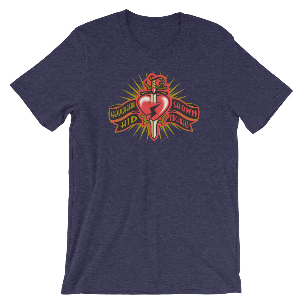 [Color:Heather Midnight Navy] Shawn Michaels "Classic Logo" T-Shirt