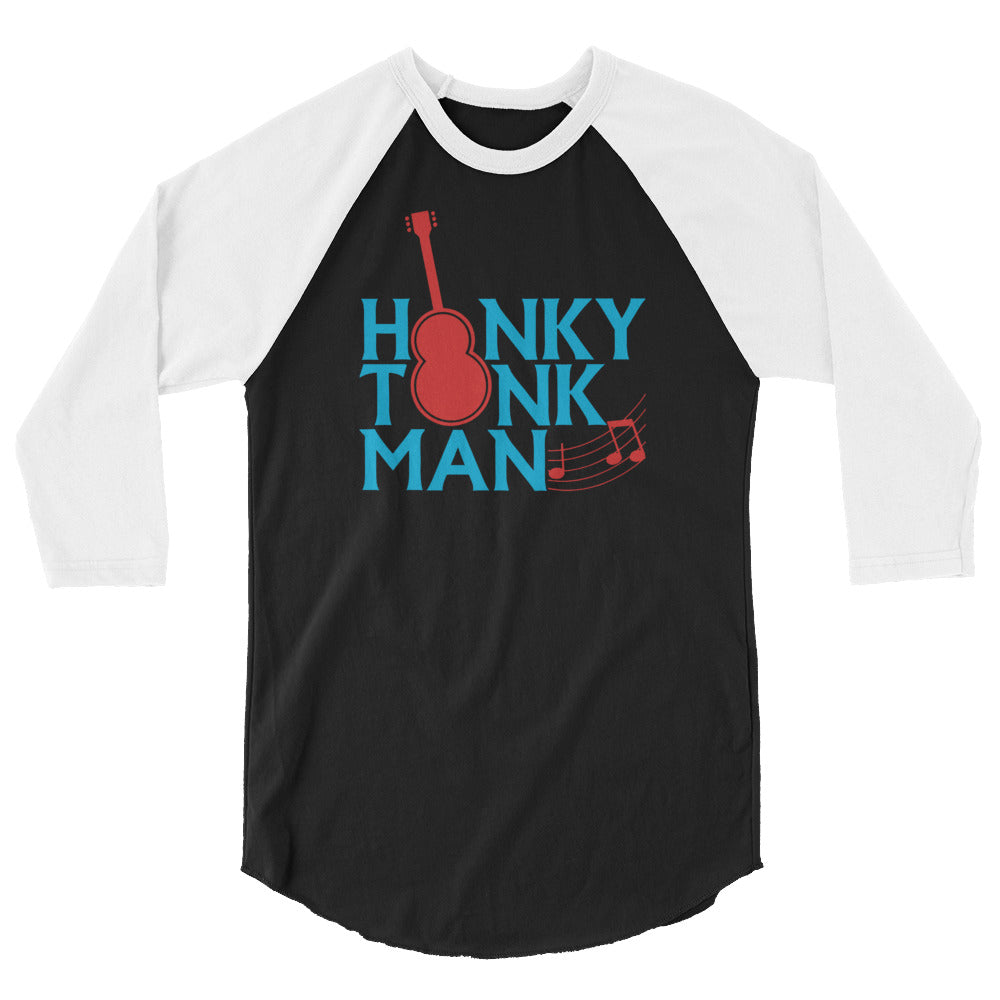Honky Tonk Man "Guitar Logo" 3/4 Sleeve Raglan Shirt