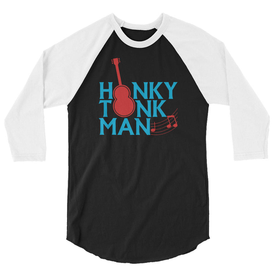 Honky Tonk Man "Guitar Logo" 3/4 Sleeve Raglan Shirt