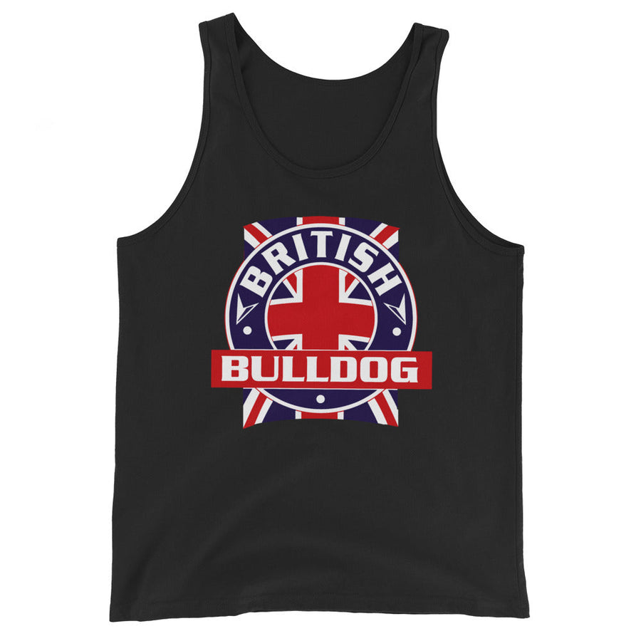 [Color:Black] British Bulldog "Flag" Tank Top