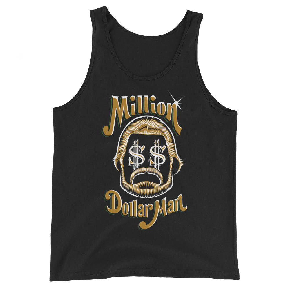 Color:Black] “Million Dollar Man” Ted DiBiase "Dollar Signs" Tank Top