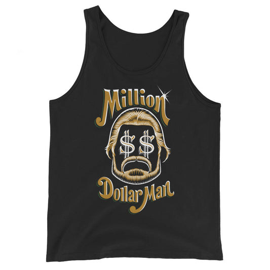 “Million Dollar Man” Ted DiBiase "Dollar Signs" Tank Top Tank Top Black PWcatalog
