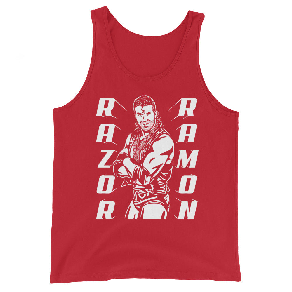 [Color:Red] Razor Ramon "Illustrated" Tank Top