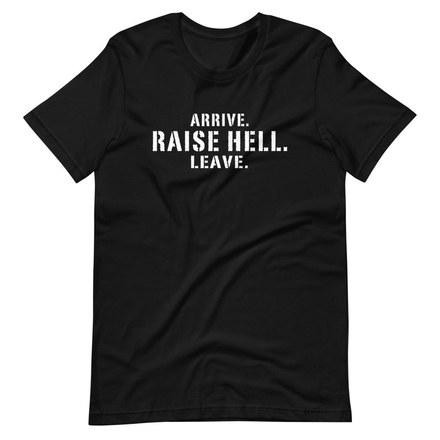 [Color:Black] Stone Cold Steve Austin "Arrive. Raise Hell. Leave" T-Shirt