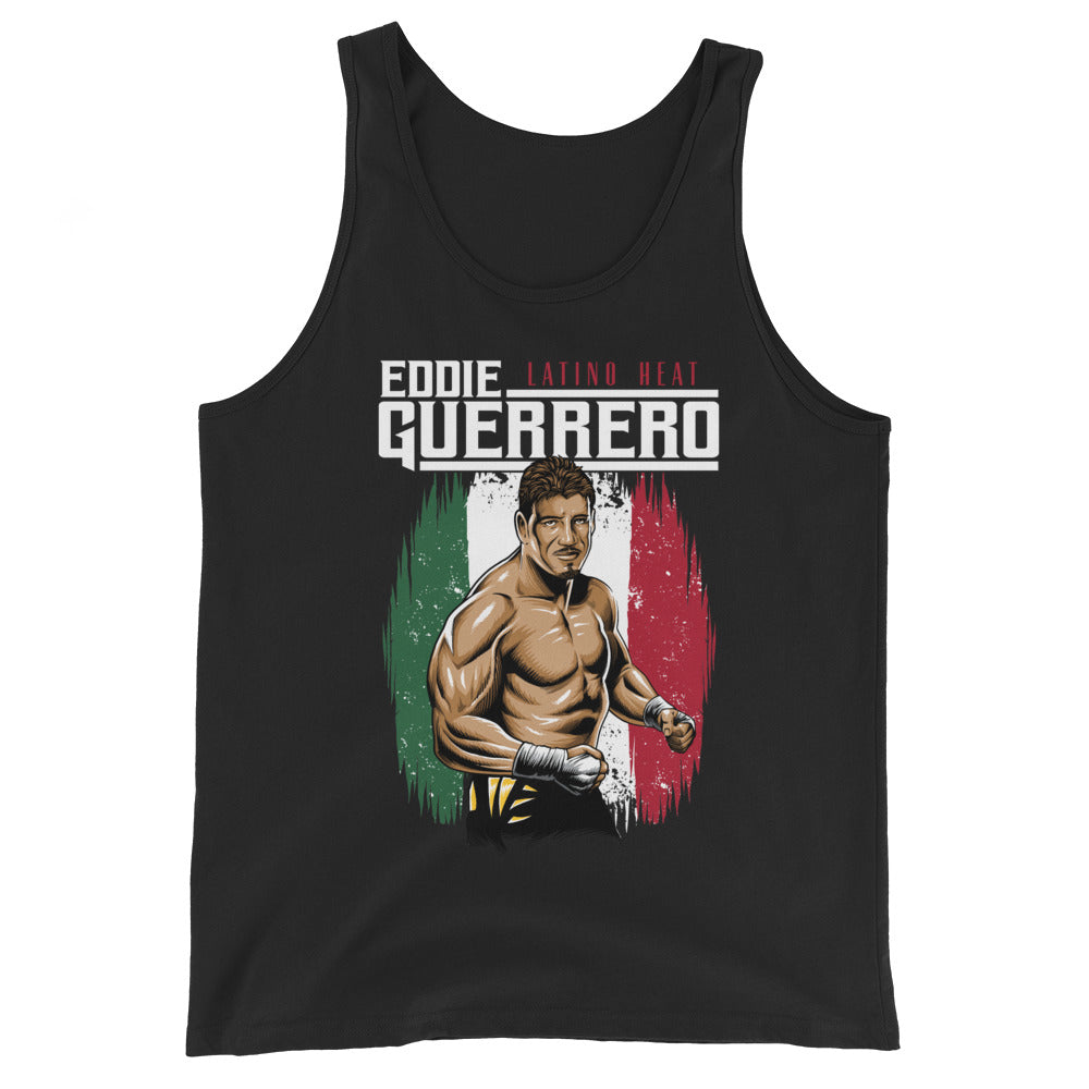 [Color:Black] Eddie Guerrero "Latino Heat Illustrated" Tank Top
