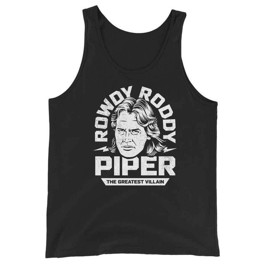 [Color:Black] Rowdy Roddy Piper "The Greatest Villain" Tank Top