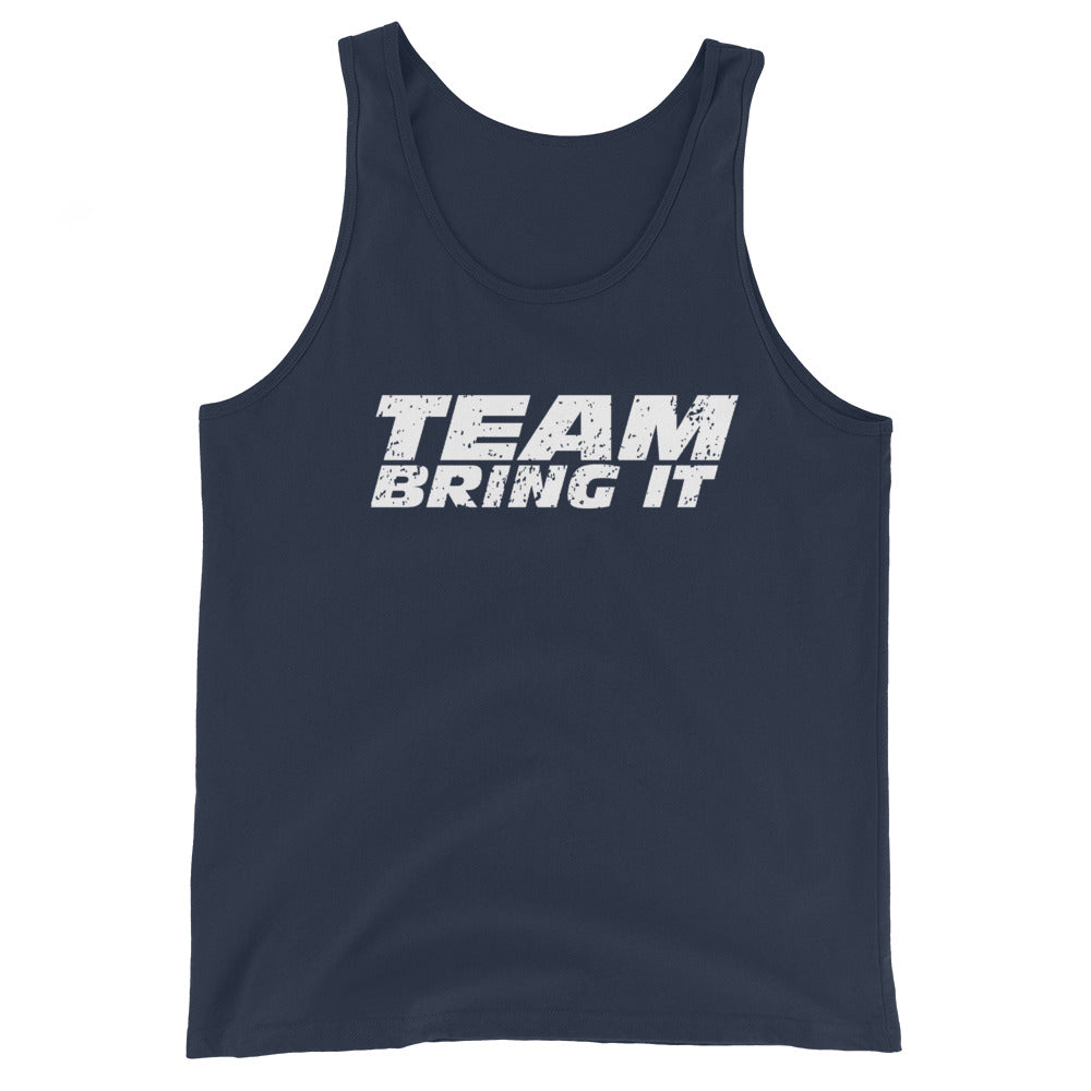 [Color:Navy] The Rock "Team Bring It" Tank Top