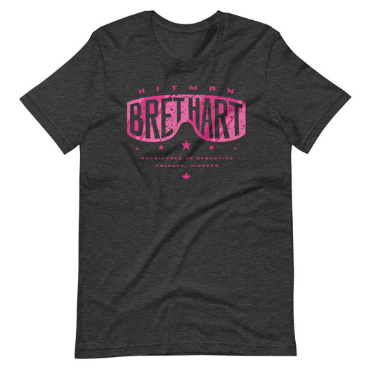 [Color:Dark Grey Heather] Bret Hart "Sunglasses" T-Shirt