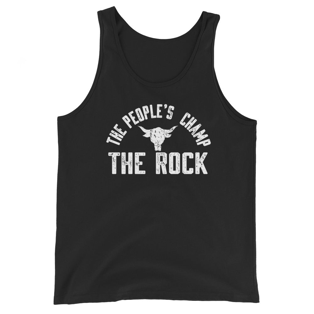 [Color:Black] The Rock "People's Champ" Tank Top
