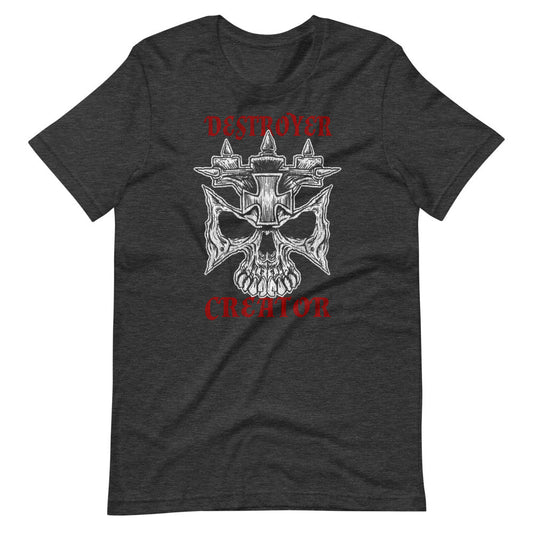 [Color:Dark Grey Heather] Triple H "Destroyer-Creator" T-Shirt