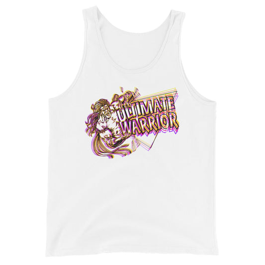 [Color:White] Ultimate Warrior "Blur" Tank Top