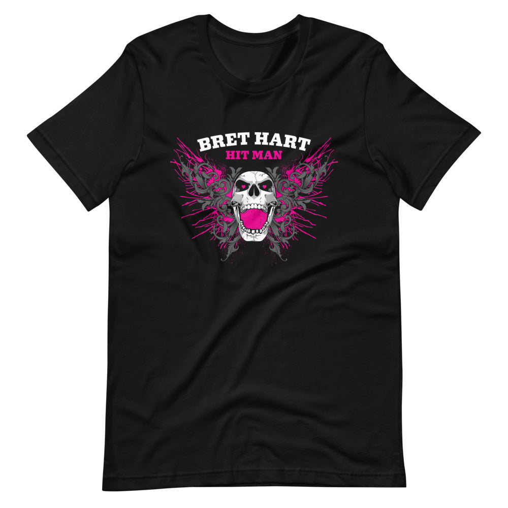 [Color:Black] Bret Hart "Screaming Skull" T-Shirt
