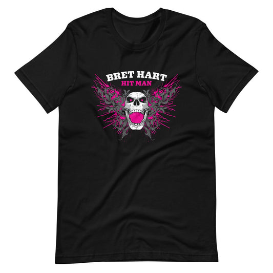 [Color:Black] Bret Hart "Screaming Skull" T-Shirt