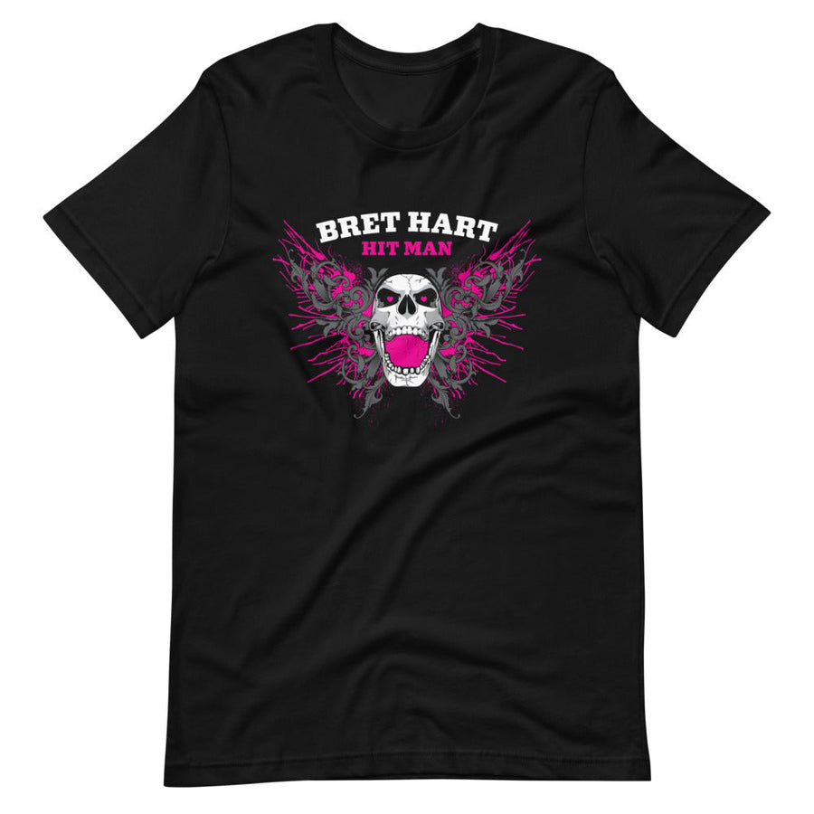 [Color:Black] Bret Hart "Screaming Skull" T-Shirt