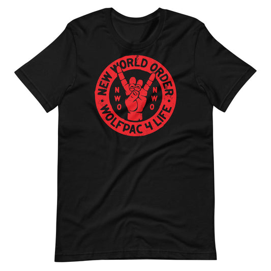 nWo "Wolfpac Badge" T-Shirt T-Shirt Black PWcatalog