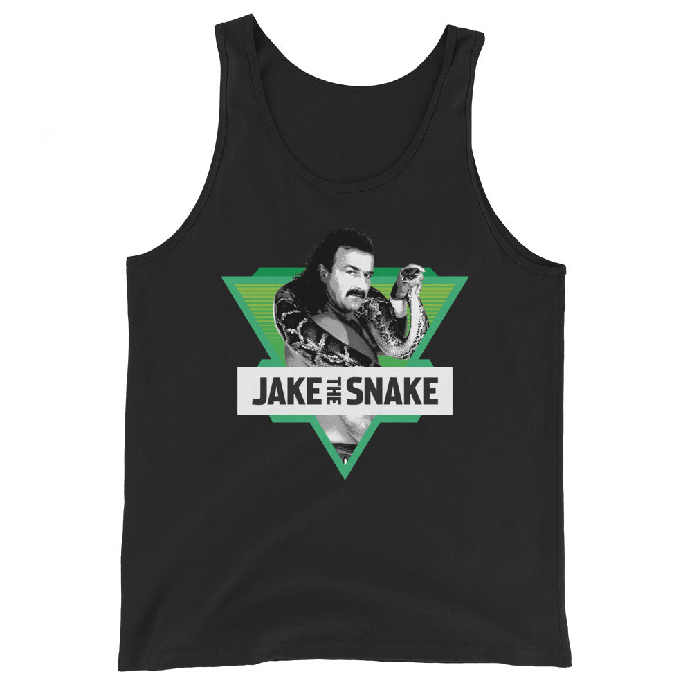 [Color:Black] Jake The Snake Roberts "Retro Photo" Tank Top
