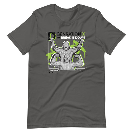 [Color:Asphalt] D-Generation X "Break It Down Photo" T-Shirt