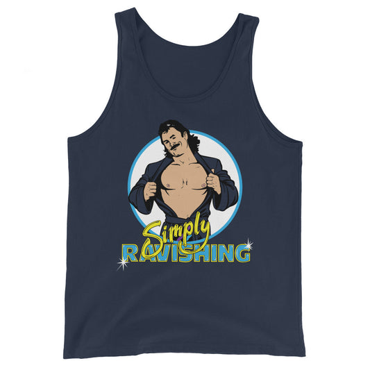 [Color:Navy] Ravishing Rick Rude "Simply Ravishing" Tank Top