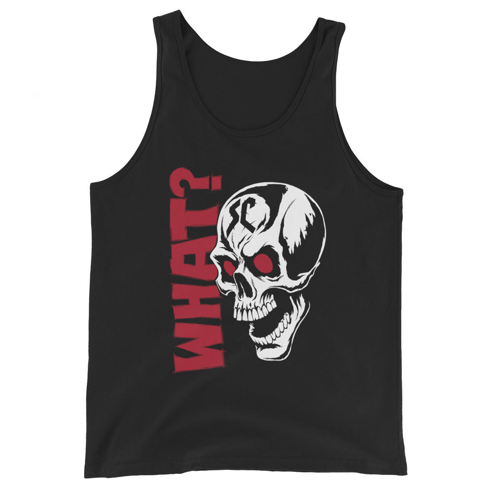 [Color:Black] Stone Cold Steve Austin "What? Skull" Tank Top