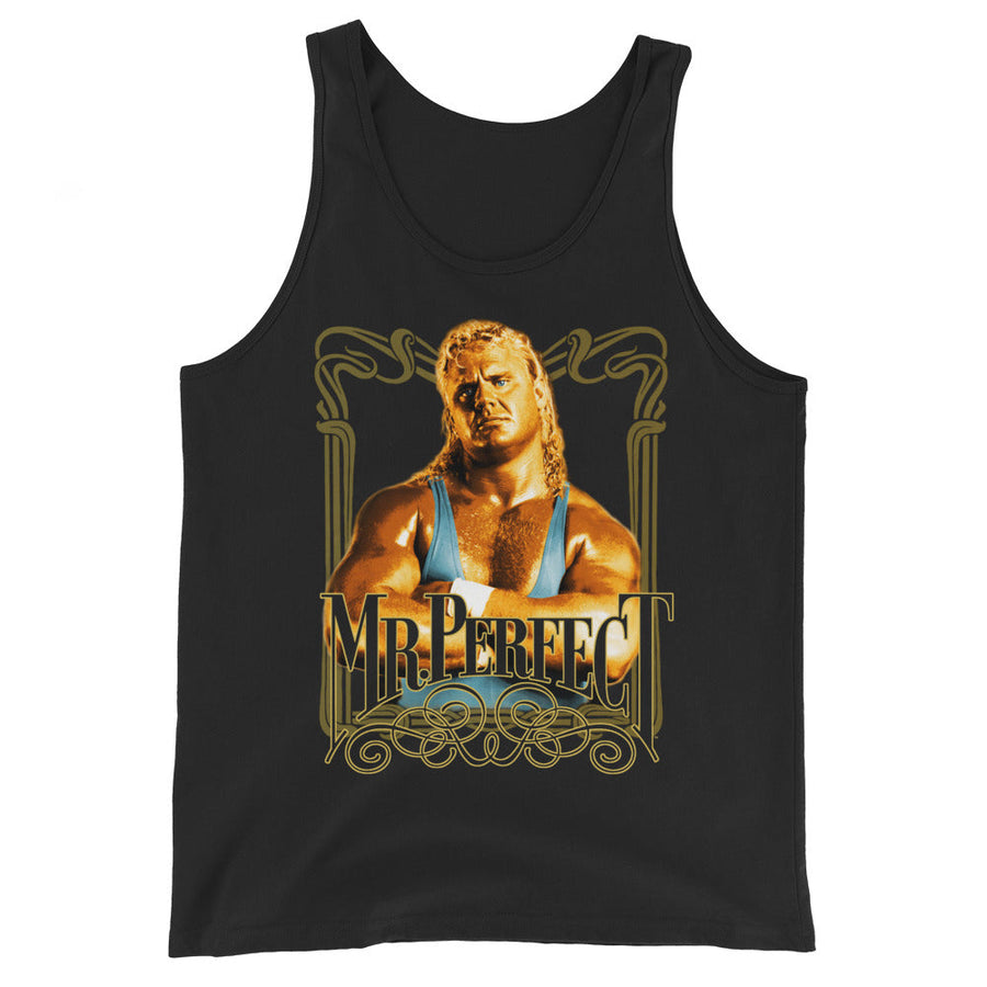 [Color:Black] Mr. Perfect "Portrait" Tank Top