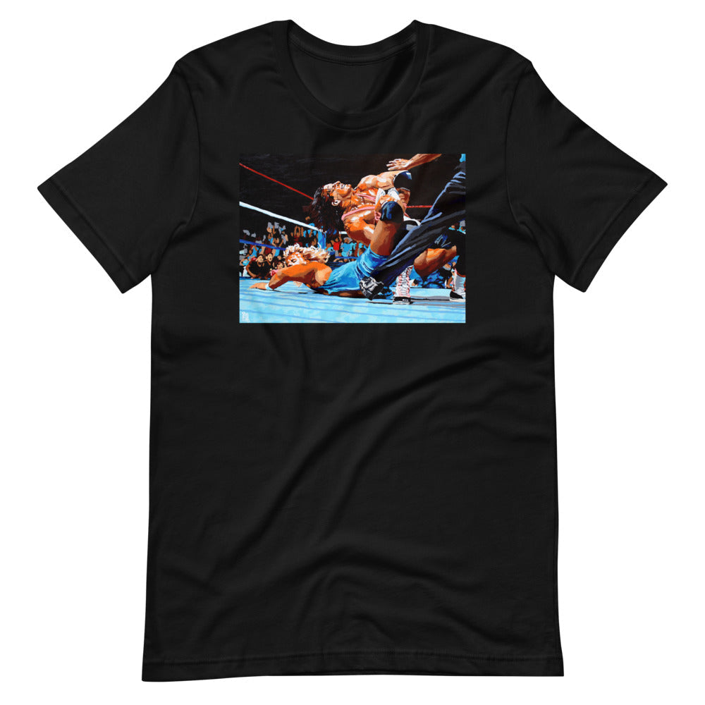 [Color:Black] Bret Hart "Sharpshooter" Rob Schamberger T-Shirt