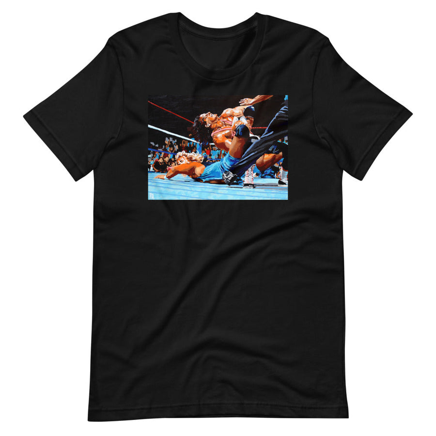 [Color:Black] Bret Hart "Sharpshooter" Rob Schamberger T-Shirt