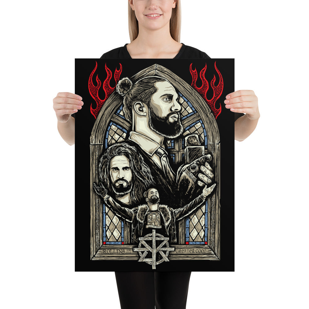 Seth Rollins 18x24 Giclée Print