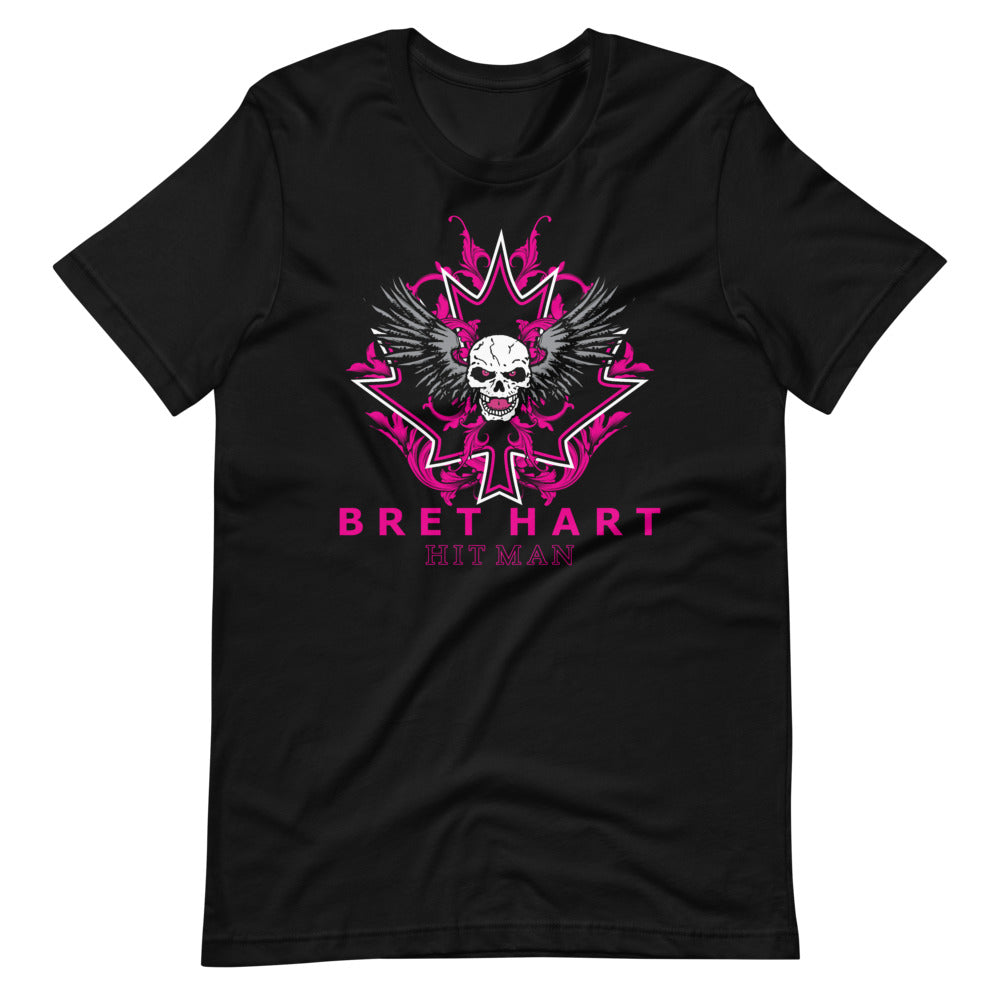 [Color:Black] Bret Hart "Skull & Leaf" T-Shirt