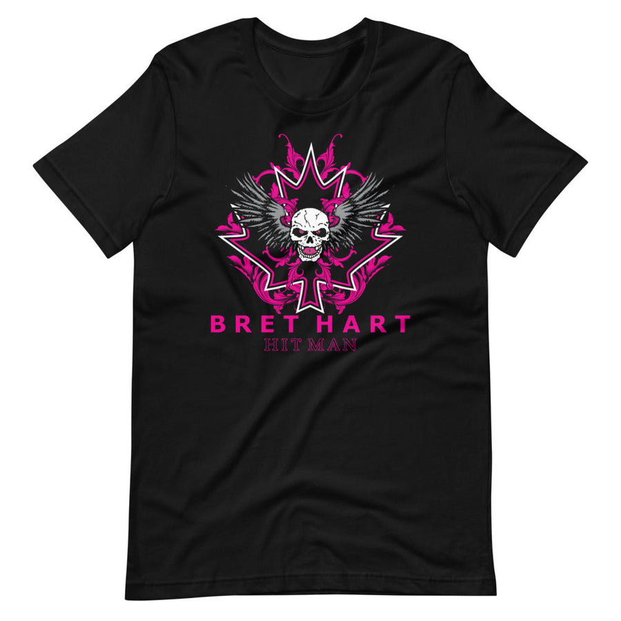 [Color:Black] Bret Hart "Skull & Leaf" T-Shirt
