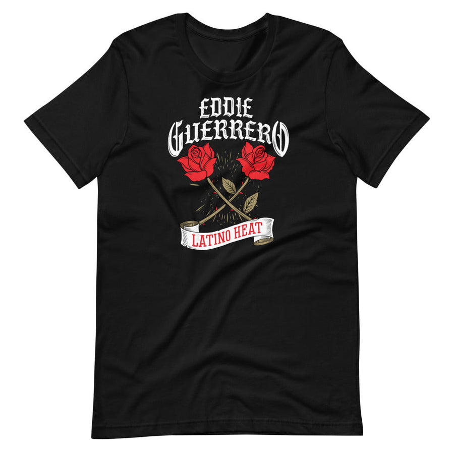 [Color:Black] Eddie Guerrero "Latino Heat Roses" T-Shirt