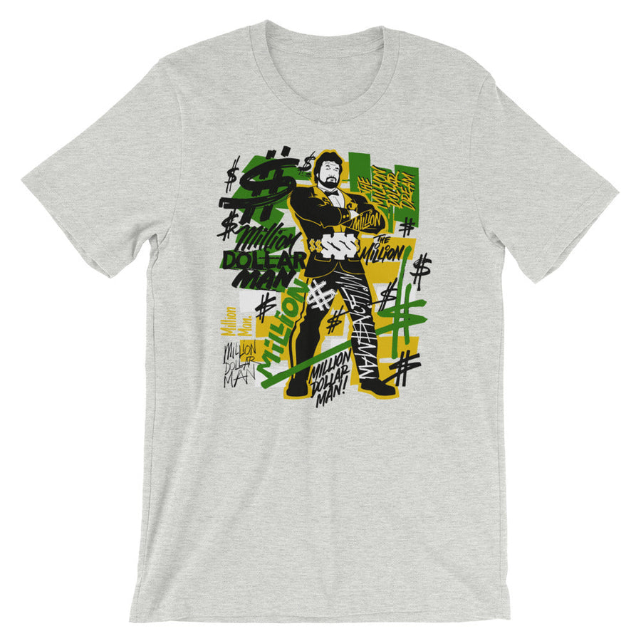[Color:Athletic Heather] “Million Dollar Man” Ted DiBiase "Millions" T-Shirt