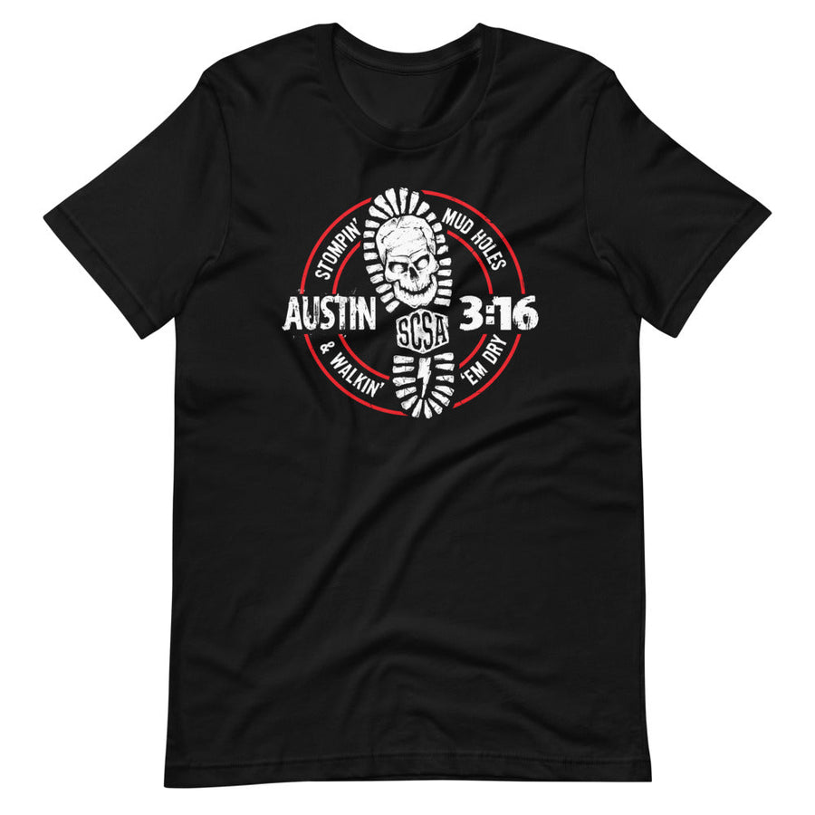 [Color:Black] Stone Cold Steve Austin "Mudholes" T-Shirt