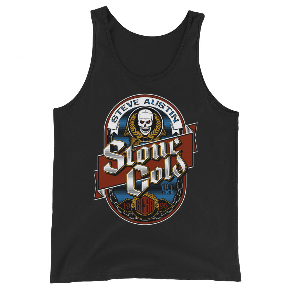 [Color:Black] Stone Cold Steve Austin "101 Proof" Tank Top