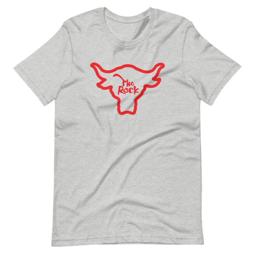 [Color:Athletic Heather] The Rock "Bull Outline" T-Shirt