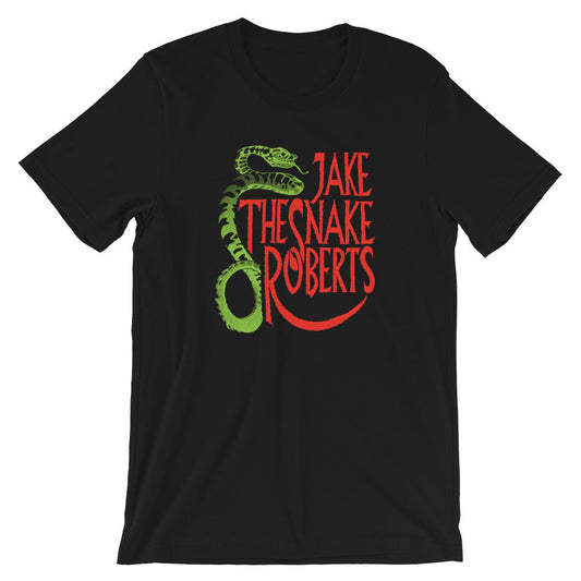 [Color:Black] Jake The Snake Roberts "Old School Logo" T-Shirt