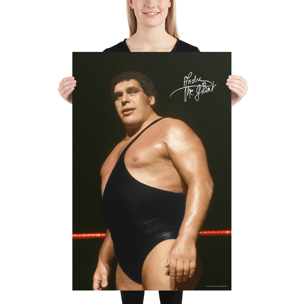 Andre The Giant "Signature" Photo Poster