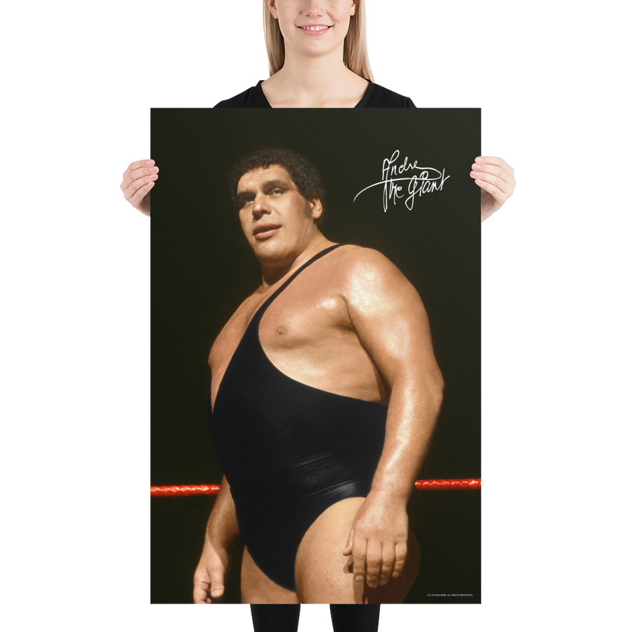 Andre The Giant "Signature" Photo Poster