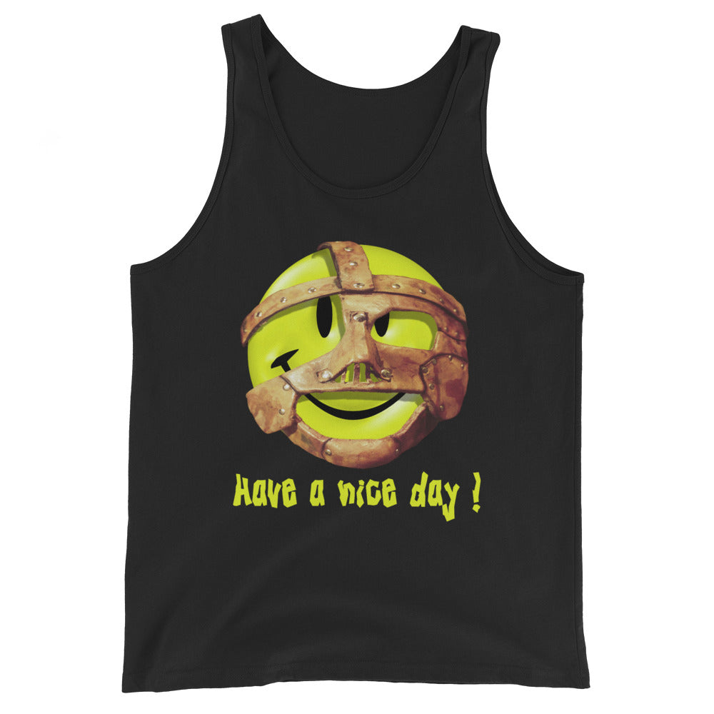 [Color:Black] Mankind "Have A Nice Day!" Tank Top
