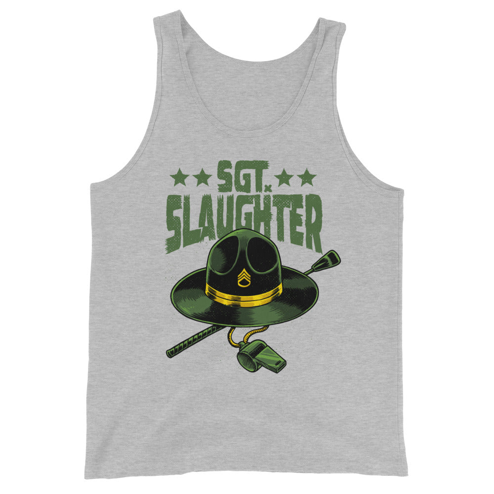 [Color:Athletic Heather] Sgt. Slaughter "Hat & Whistle" Tank Top