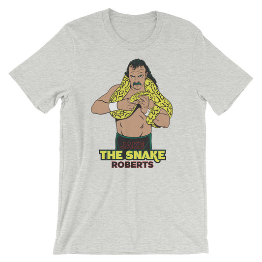 [Color:Athletic Heather] Jake The Snake Roberts "Illustrated" T-Shirt