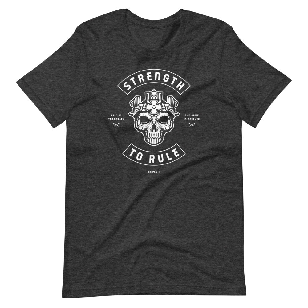 [Color:Dark Grey Heather] Triple H "Strength To Rule" T-Shirt