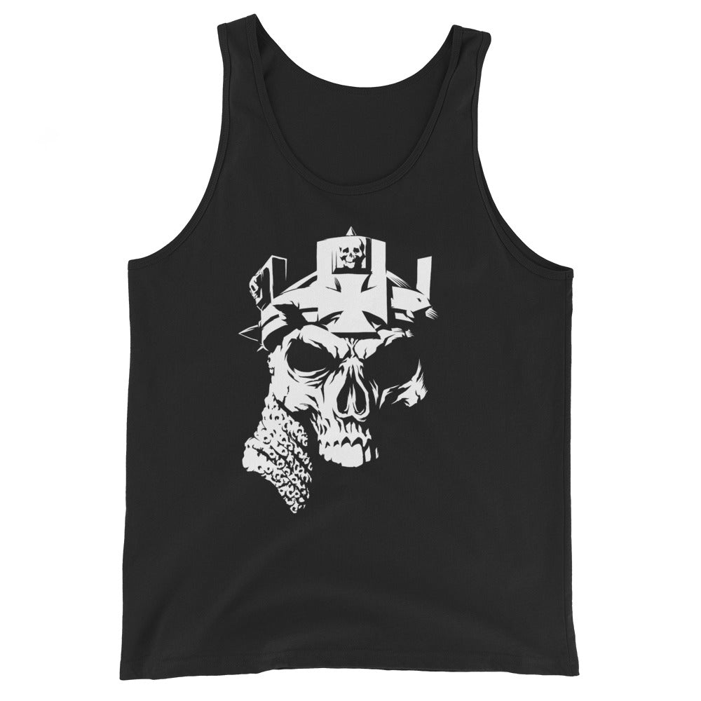 [Color:Black] Triple H "Skull & Crown" Tank Top