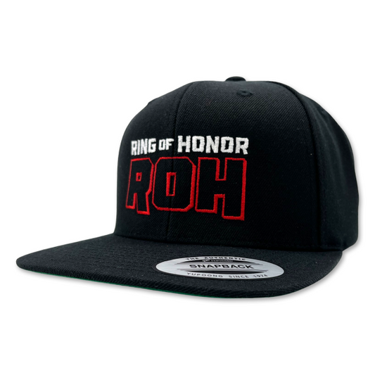 ROH Logo Flatbill Snapback Hat PW Catalog