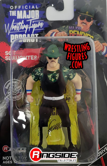 Major Wrestling Figure Podcast Major Bendies Sgt. Slaughter [Exclusive] Action & Toy Figures PWcatalog