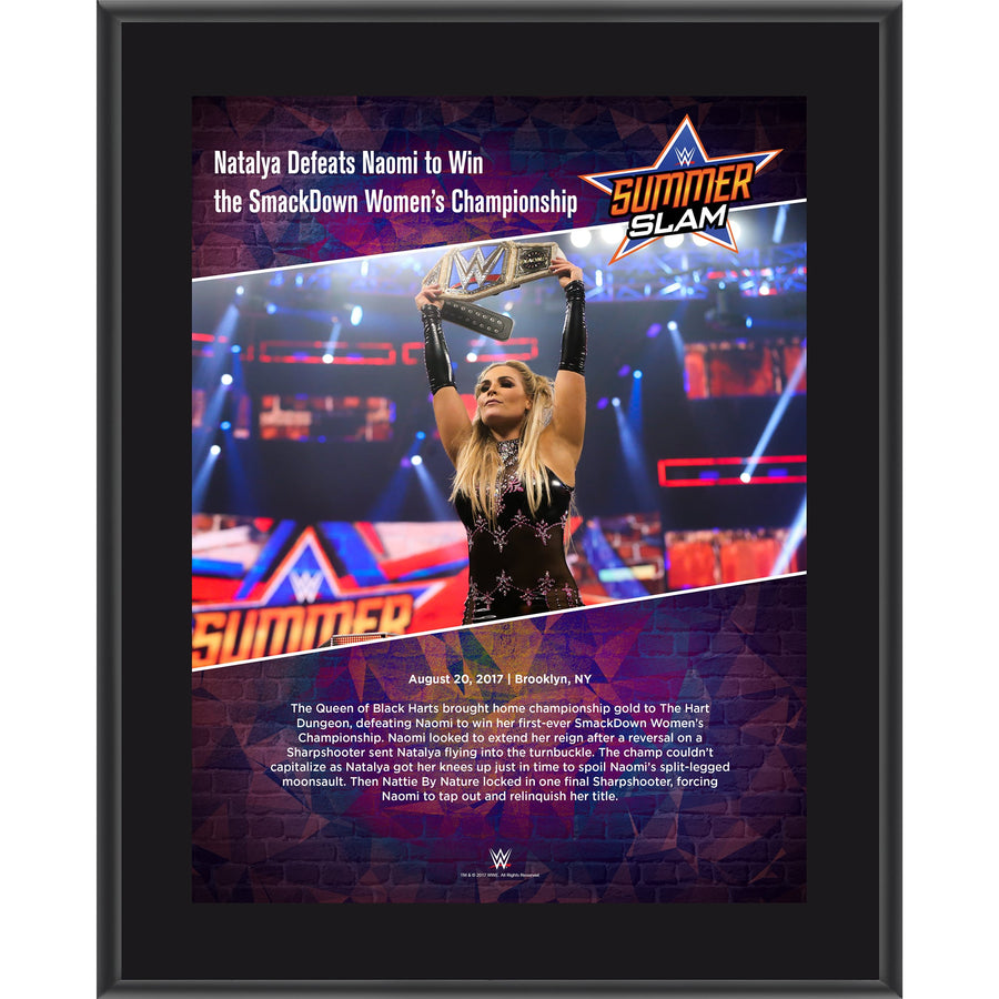 Natalya 10.5" x 13" 2017 SummerSlam Sublimated Plaque