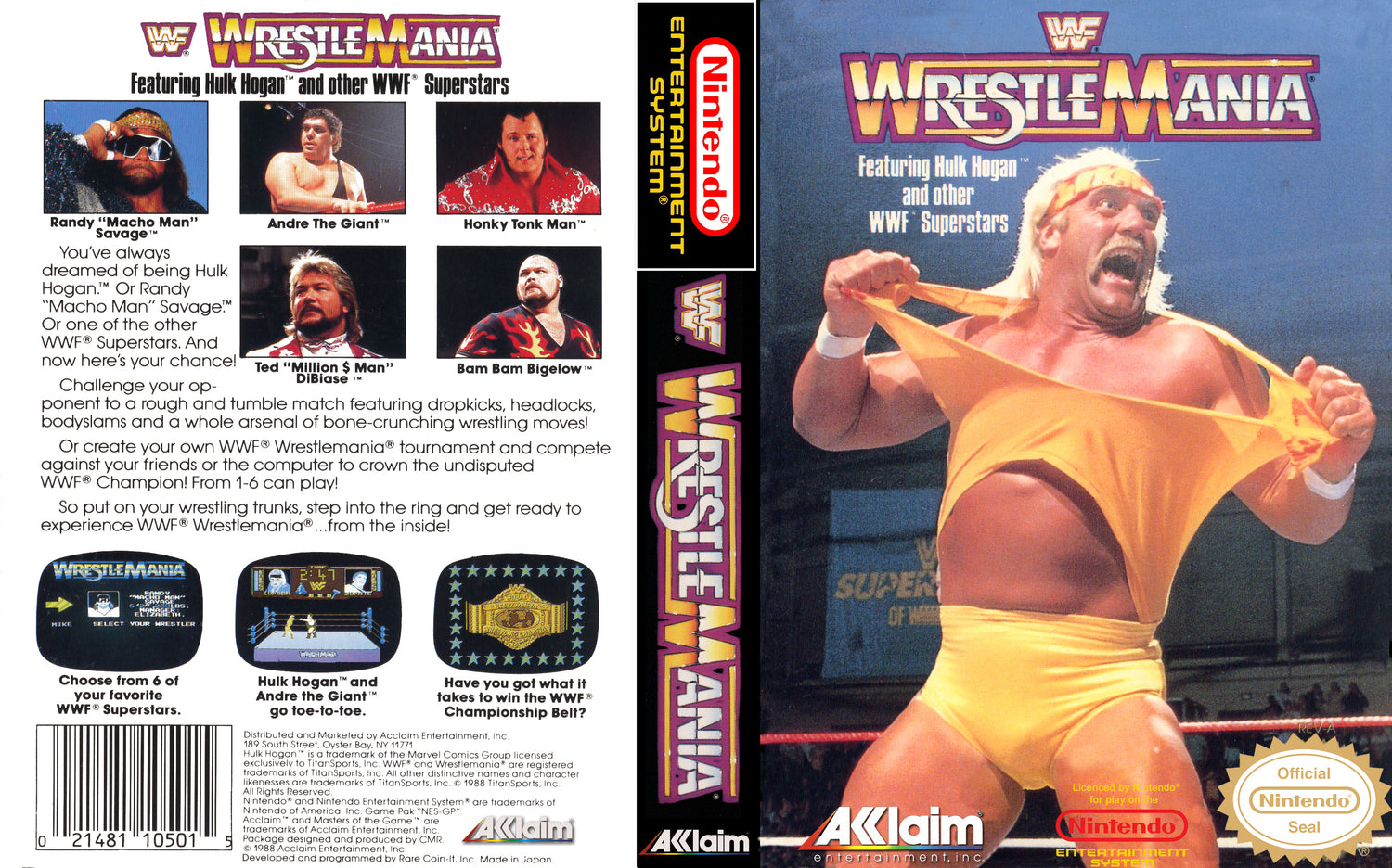 WWF WrestleMania [NES] PWcatalog
