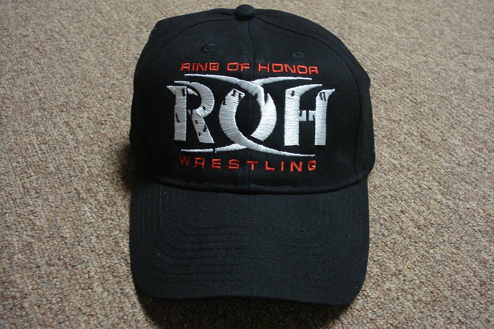 Ring of Honor New Logo Adjustable Black Baseball Cap