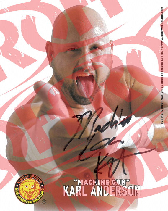 MACHINE GUN KARL ANDERSON AUTOGRAPHED 8X10