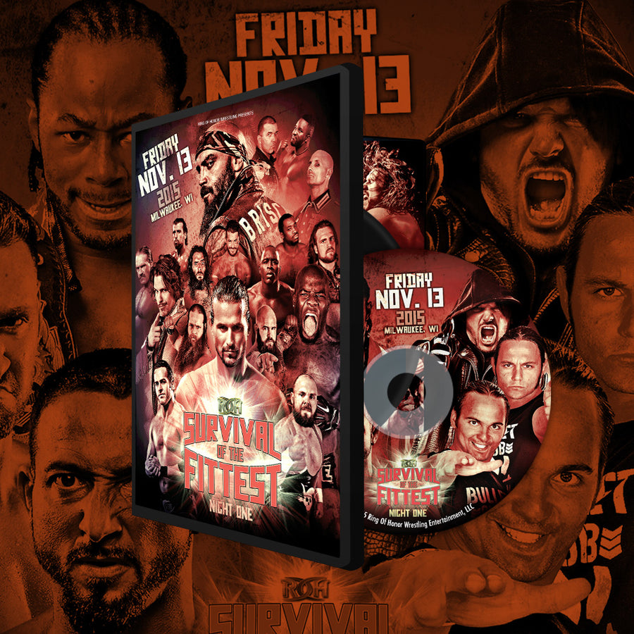 11/13/15 SURVIVAL OF THE FITTEST NIGHT - MILWAUKEE (DVD)